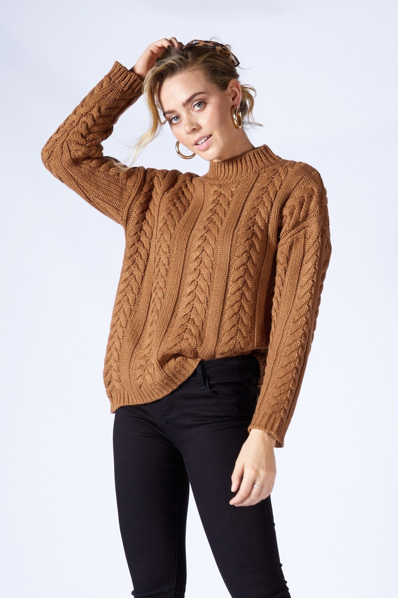 Fate + Becker Be With Me Jumper in Chocolate - Hey Sara