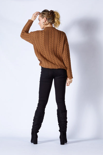 Fate + Becker Be With Me Jumper in Chocolate - Hey Sara