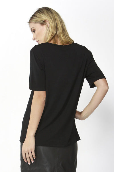 Fate + Becker Eden Tee in Black Magic - Hey Sara