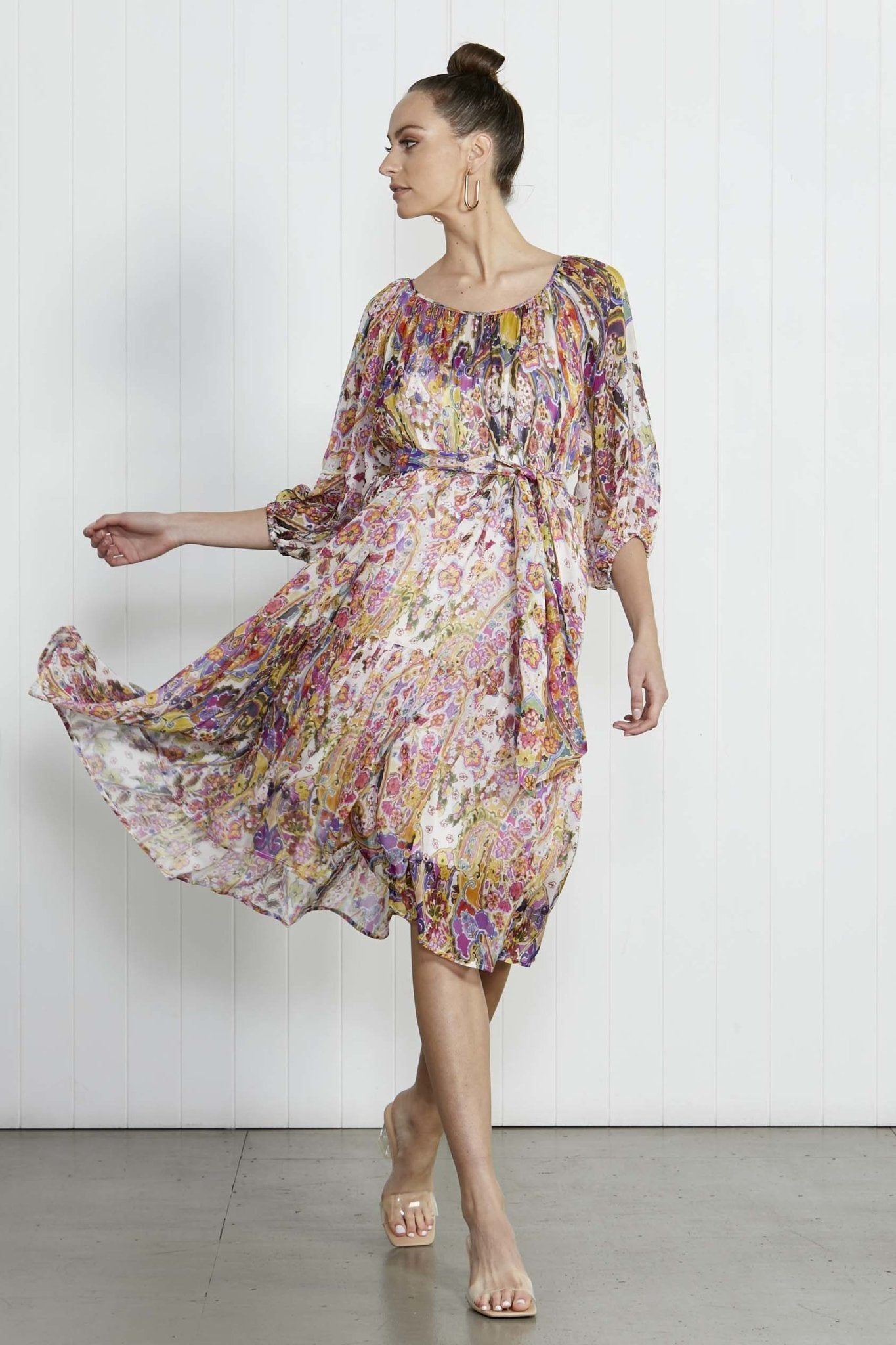 Fate + Becker Joy in Repetition Dress in Paisley - Hey Sara