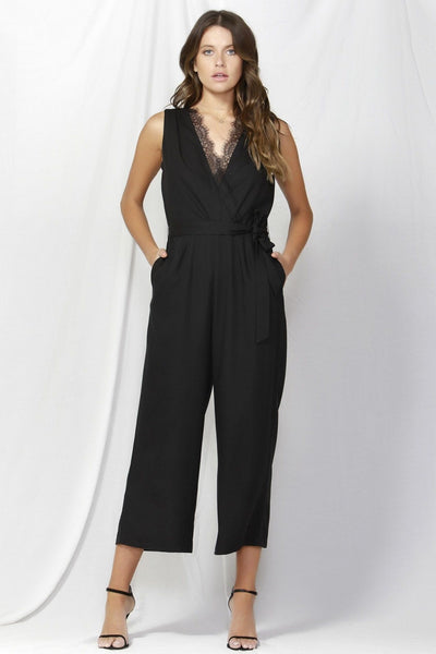 Fate + Becker Madison Jumpsuit in Black - Hey Sara