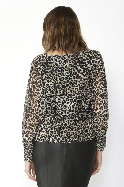 Fate + Becker On The Run Blouse in Leopard - Hey Sara