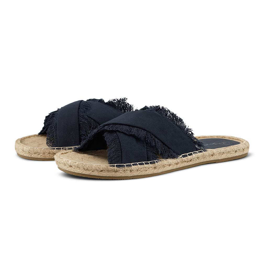 Betty Basics Seeker Espadrille Slide in Navy