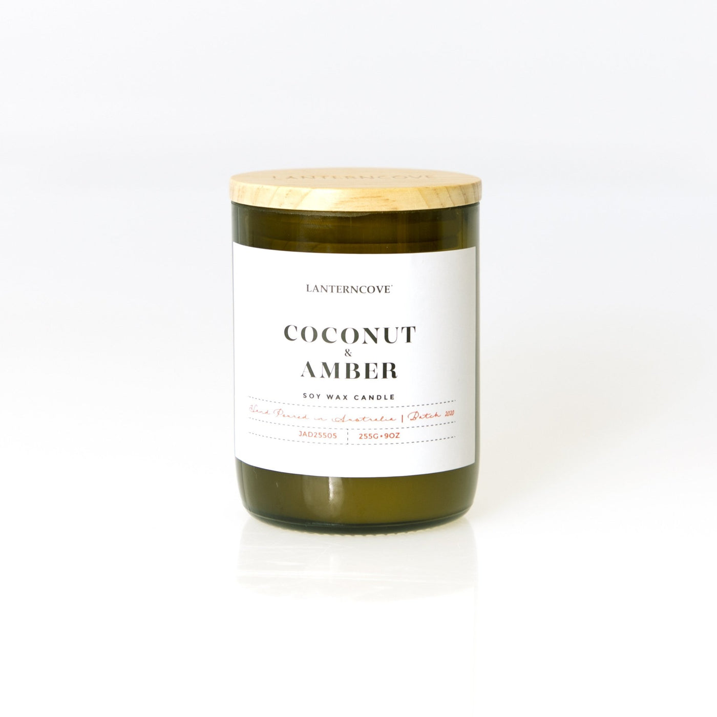Lantern Cove Jade Coconut and Amber 9oz Soy Candle - Hey Sara