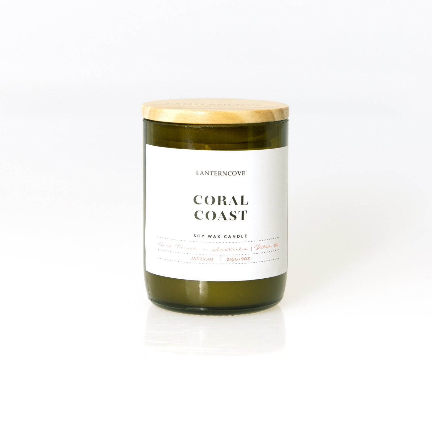 Lantern Cove Jade Coral Coast 9oz Soy Candle - Hey Sara