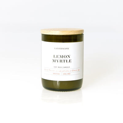 Lantern Cove Jade Lemon Myrtle 9oz Soy Candle - Hey Sara