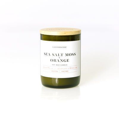 Lantern Cove Jade Sea Salt Moss and Orange 9oz Soy Candle - Hey Sara