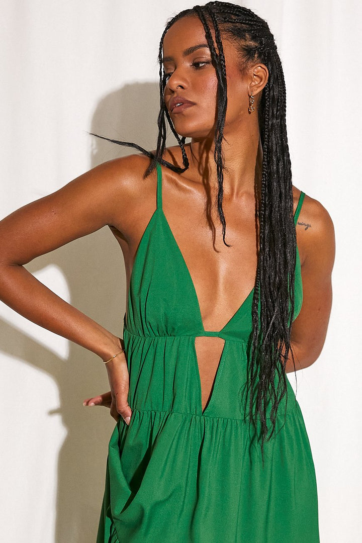 Indigo Maxi Dress in Green | SNDYS